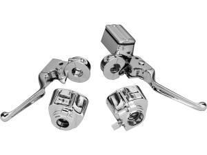 82-95 Chrome Handlebar Control Kit Without Switches...