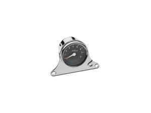 Mini Single Instrument Gauge Kit Bracket Chrome