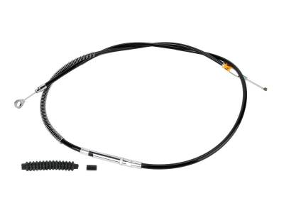 Black Vinyl Longitudinally Wound (LW) Clutch Cable Standard Black Vinyl 63"