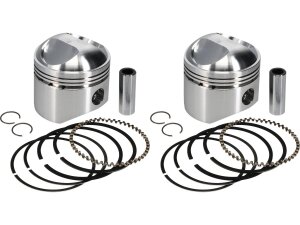 Forged Piston Kit for Shovelhead Engines Stroke 3,968" Bore 3,477" (88,3158 mm ), Large Dome +52,0cc 9:1 +.040 mm 1200 ccm (74 cui)