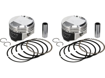 Forged Piston Kit for Sportster Engines Stroke 4,250" Bore 3,498" (88,8492 mm ), Positive Dome +12,9cc 10:1 Std. 1340 ccm (80 cui)