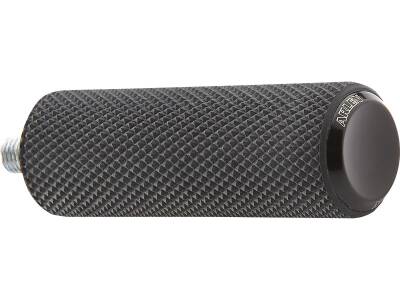 Knurled Rubber Shift/Brake Peg Black, Anodized