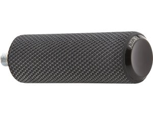 Knurled Rubber Shift/Brake Peg Black, Anodized