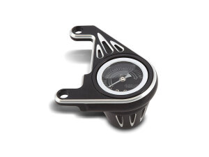 Deep Cut Oil Pressure Gauge Kit for 93-up Sportster Black...