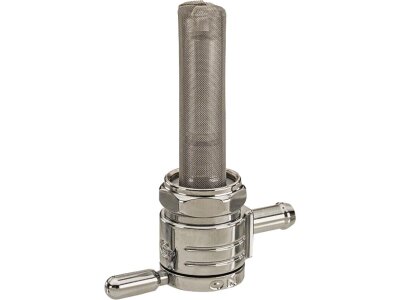 22 mm Fuel Valve Straight Facing Outlet Chrome