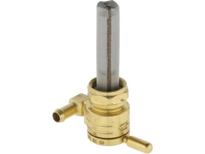 22 mm Fuel Valve Forward Facing Outlet Brass Polished