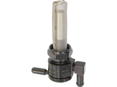 22 mm Fuel Valve Down Facing Outlet Black