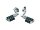 Longhorn Offset Highway Pegs with 1 1/4" Magnum Quick Clamp Dually Pegs Chrome