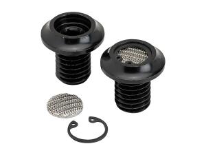 Radius Breather Bolts 1/2"-13 Black