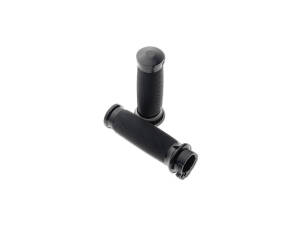 Custom Contour Grips Black Rubber Black Anodized 1"...