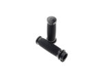 Custom Contour Grips Black Rubber Black Anodized 1"...