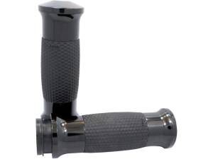Air Gel Grips Black Rubber Black Anodized 1"...