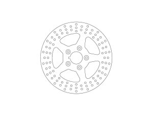 Rigid Brake Rotor 6-Hole Stainless Steel 11,8" Rear