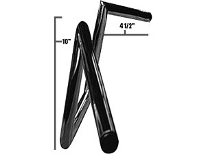 60s Wide Style 10 Handlebar Non-Dimpled Chrome 1"...