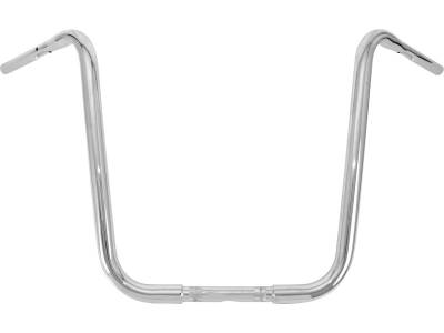18 Gorilla Apehanger Handlebar 1" clamp diameter Non-Dimpled 3-Hole Chrome 1 1/4" Throttle By Wire Throttle Cables