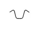 12 Narrow Apehanger Handlebar Dimpled 3-Hole Black Powder Coated 1"
