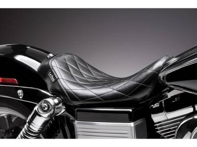 Bare Bones Solo Seat Diamond Stitch Black Vinyl