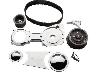 3" Open Belt Drive Aluminium Polished