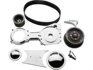 3" Open Belt Drive Aluminium Polished