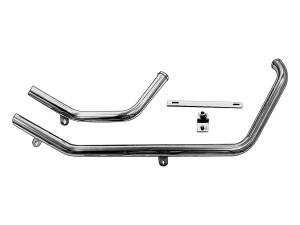 Upsweep Headpipe Set for Softail Models Chrome 1,75"