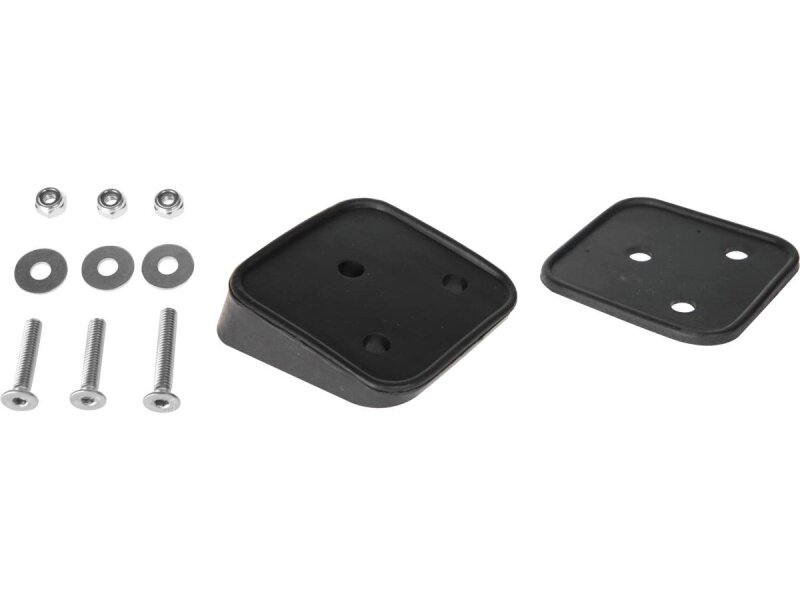 Down and Inside Universal License Plate Bracket Black