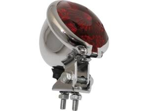 Bates Style LED Taillight Chrome LED