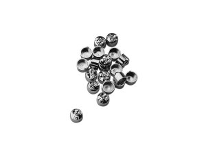 Skull Bolt Cover Set 1/4" Chrome