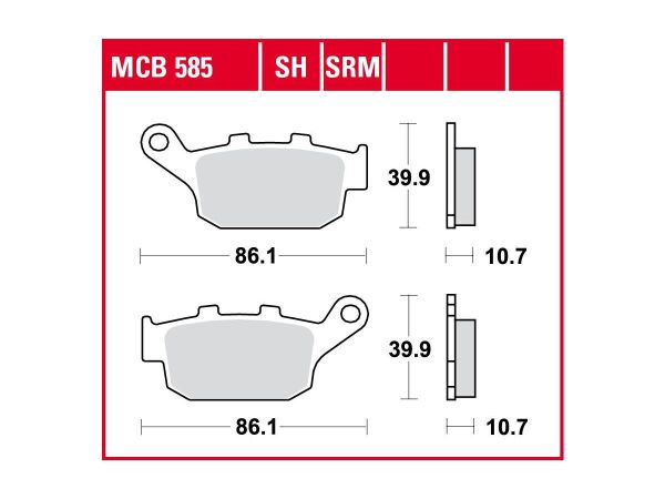 Organic Replacement Brake Pads Organic Rear