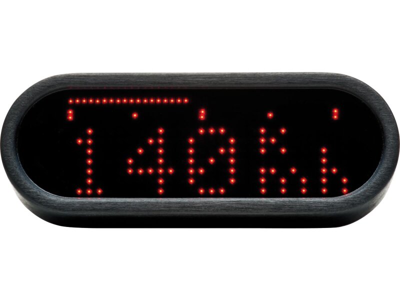 motoscope mini Speedometer Digital Scale; Dimensions: 59 mm x 21,9 mm x 13 mm Black Anodized