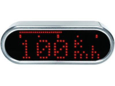 motoscope mini Speedometer Digital Scale; Dimensions: 59 mm x 21,9 mm x 13 mm Polished