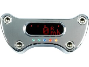 Motosign Mini Gauge Top Clamp Polished
