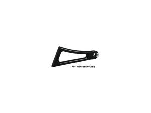 Axle Mount Side Mount License Plate Bracket For 1" Axles Black