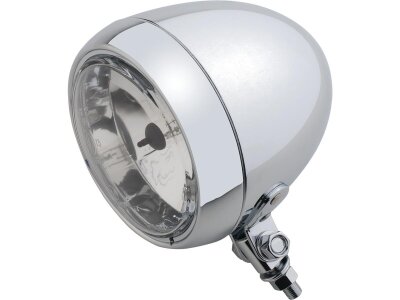Smooth 4 1/2" Headlight Chrome Halogen
