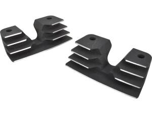 Black Hi-Lighted Finned Headbolt Covers