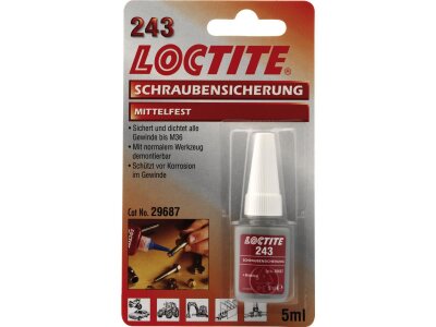 Loctite Threadlocker 243 Low Strenghts - 5ml