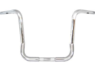 14 Chubby Bagger Ape Handlebar Non-Dimpled 3-Hole Chrome 1 1/4" Throttle By Wire Throttle Cables