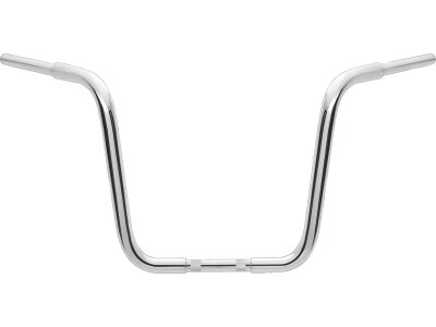 14 Chubby Classic Ape Hanger Handlebar Non-Dimpled 3-Hole Chrome 1 1/4" Throttle By Wire Throttle Cables