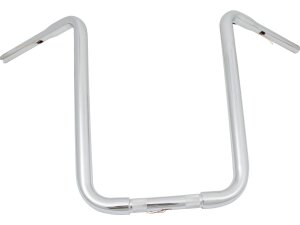 19 Standard Ape Hanger Handlebar Non-Dimpled 3-Hole Chrome 1 1/4" Throttle By Wire Throttle Cables