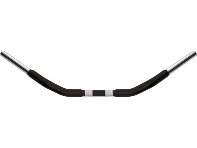 1 1/4" Chubby Street Fighter Handlebar Non-Dimpled 3-Hole Black Powder Coated 1 1/4" Throttle By Wire Throttle Cables
