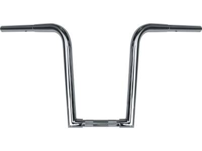 14 Chubby Outlaw `Z` Ape Handlebar Non-Dimpled 3-Hole Chrome 1 1/4" Throttle By Wire Throttle Cables
