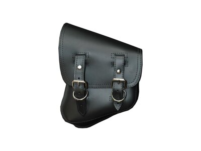 Bolt-On Solo Saddelbag with Bracket Black Left