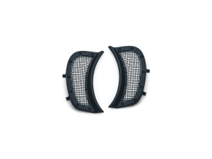 Mesh Headlight Vent Accent Black Satin