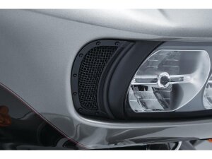 Mesh Headlight Vent Accent Black Satin