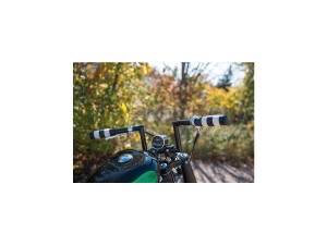 Flying Monkey Grips Black White 7/8" Throttle By Wire Throttle Cables