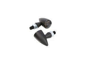 Apollo Bullet LED Turn Signals/Taillight/Brake Light Smoke Lens, Black Alu Housing Black Smoke LED