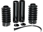 6-Piece Fork Covers with lower Fork Rubbers Plain Black...