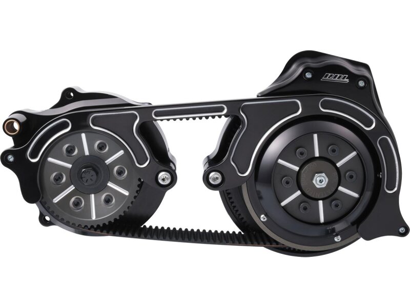 2" Open Belt Drive Kit for Miwaukee Eight Touring 6-Hole; 52 Tooth Front/69 Tooth Rear, 132 Tooth 2" Belt Black