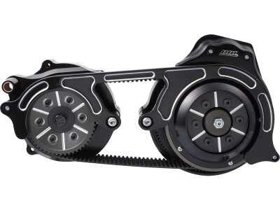 2" Open Belt Drive Kit for Miwaukee Eight Touring 6-Hole; 52 Tooth Front/69 Tooth Rear, 132 Tooth 2" Belt Black