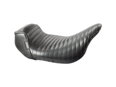 Sprocket Pleated Stitch Seat Black Vinyl