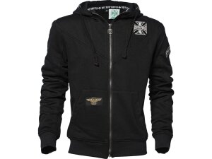 Cross Panel Zip Hoodie
